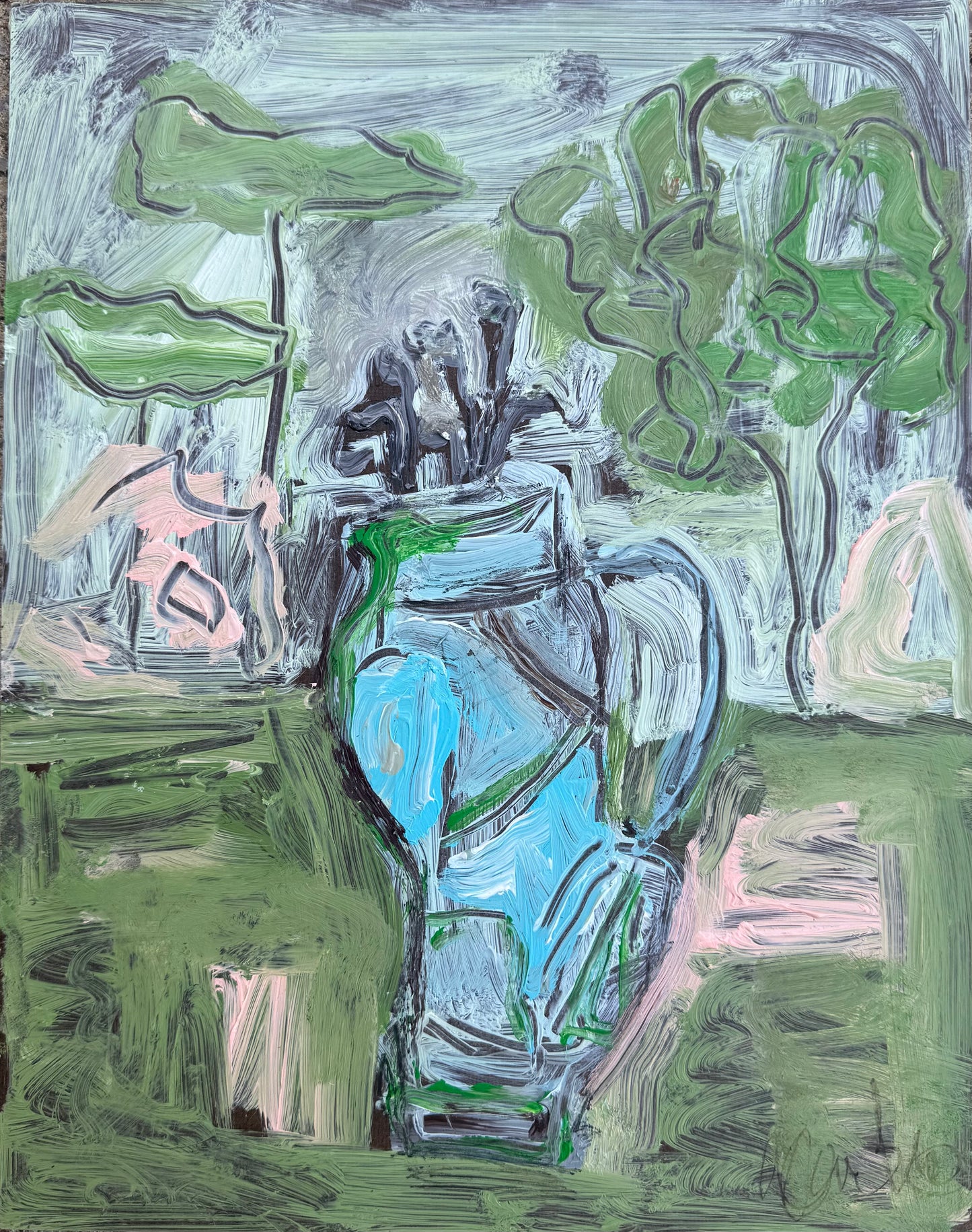 11x14 Colorful Golf Bag 2